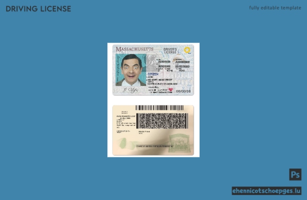 USA Massachusetts Führerschein Beispielvorschau
